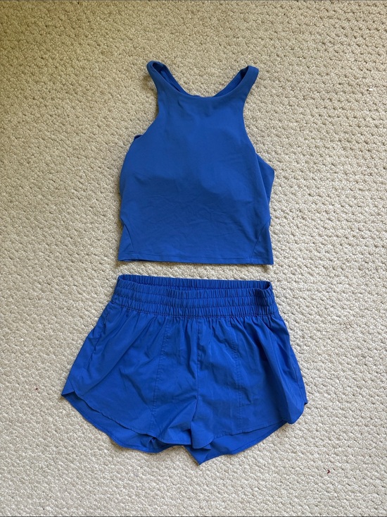 all in motion Pants - all in motion Blue Athletic Tank and Short Set Small